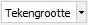 tekengrootte