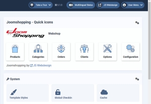 Joomshopping admin module