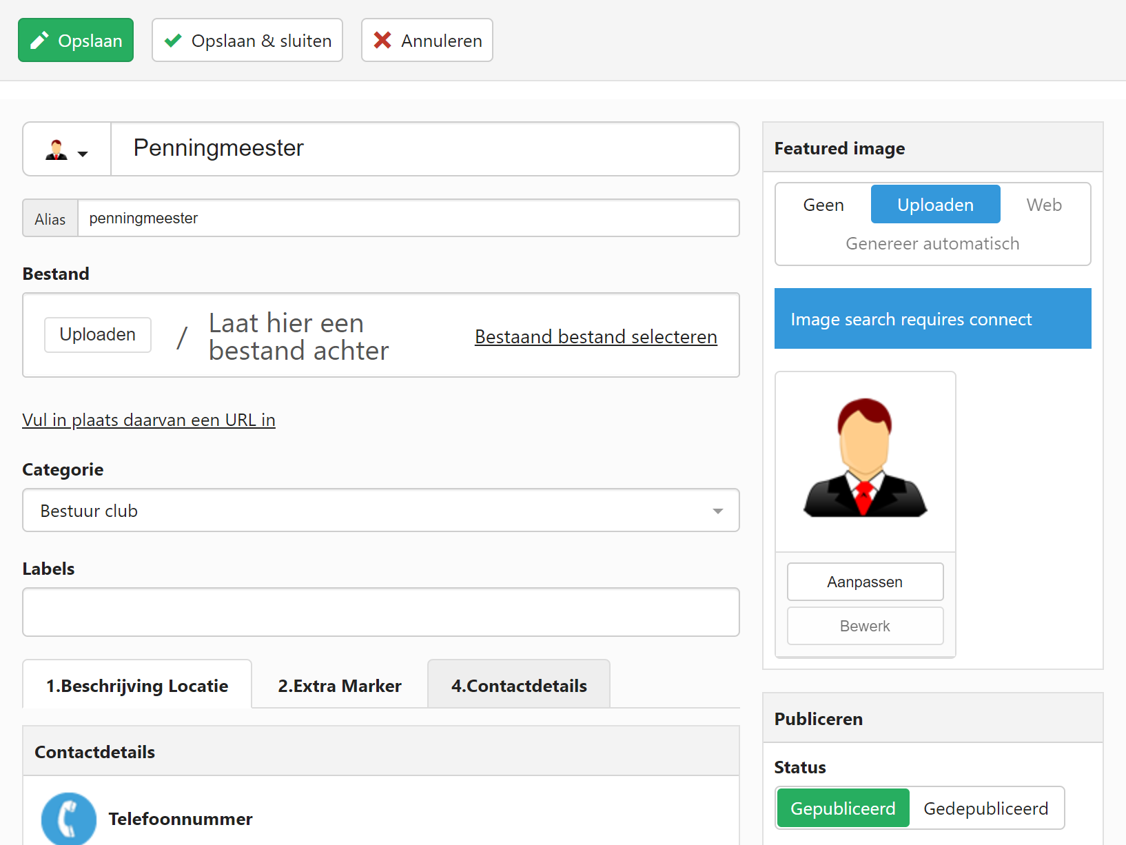 jswebdesign.nl j4 components nl clubbestuur 221 penningmeester viewcontactcategory access1layoutform