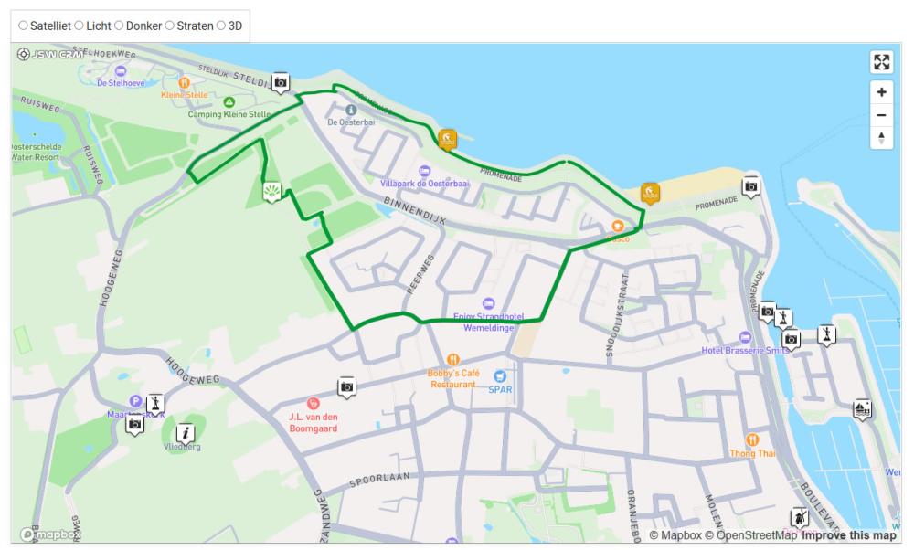Wandelroute op je website met JSW CRM